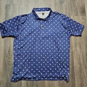 Greater Half Golf Polo Performance Shirt Men's Size 3XL GH Navy Sex ED Position